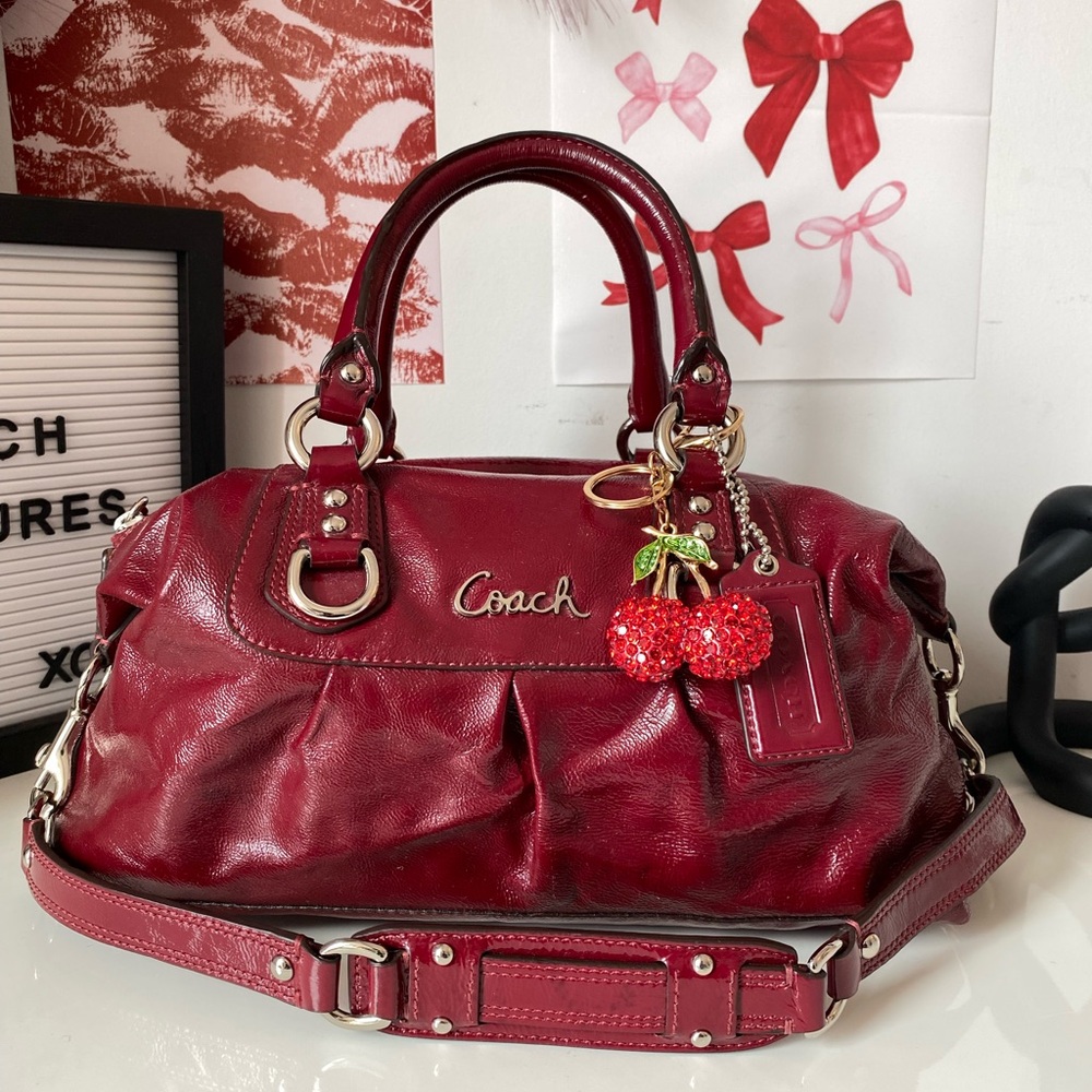 2012 Coach Ashley Patent Leather Satchel